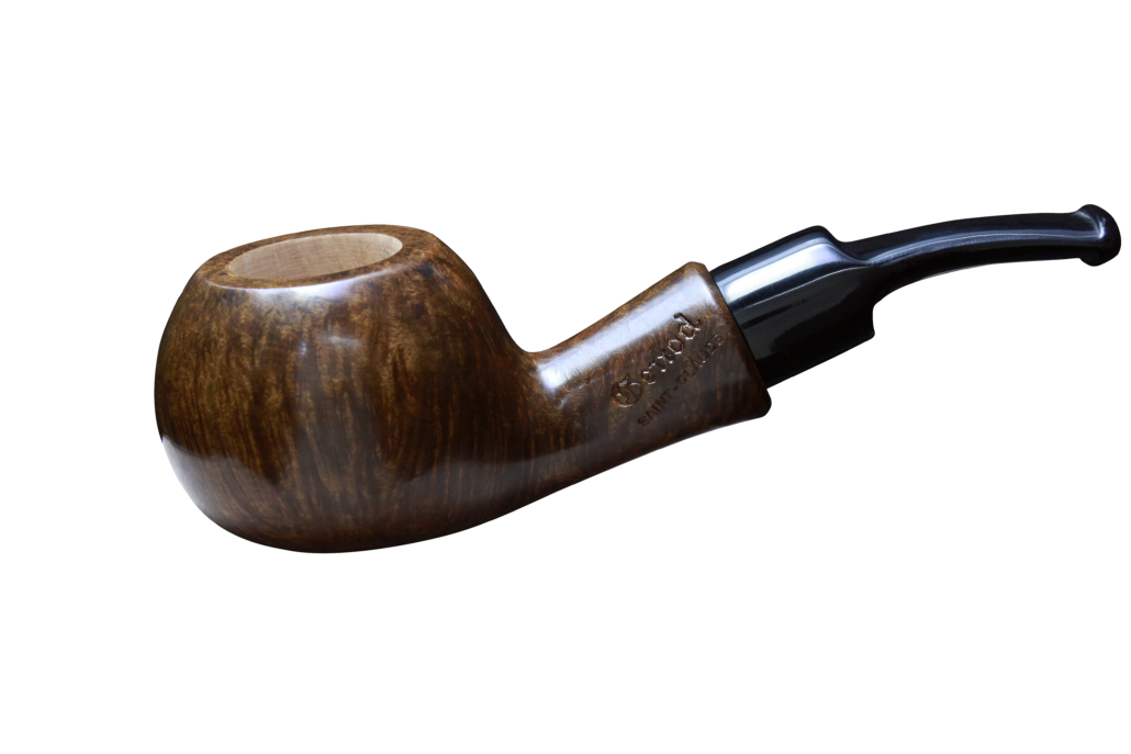 Pipe Brûle-Gueule 05 Marron en bruyère, forme demi-courbe