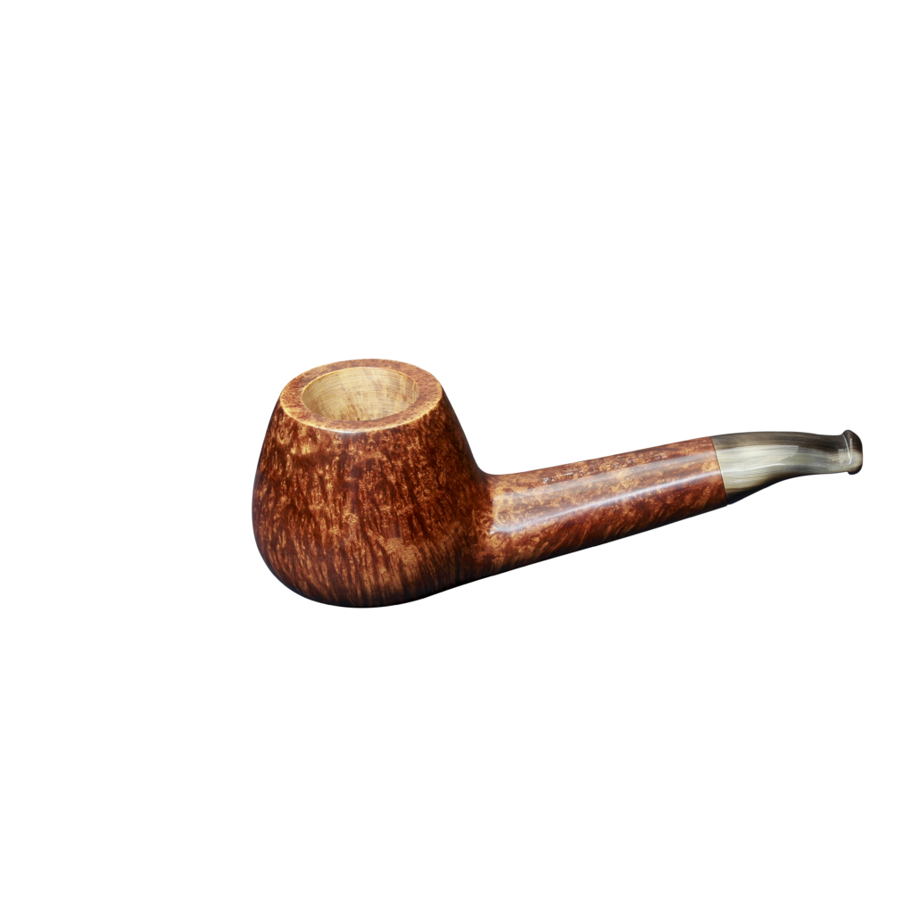 Pipe Corne 202 en bruyère, forme brûle-Gueule, modèle court