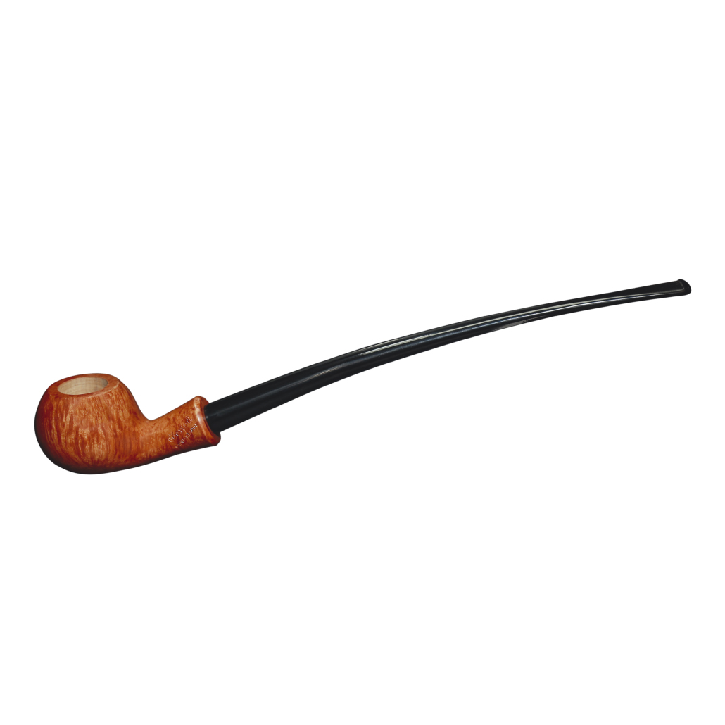 Pipe Liseuse 05 Orange en bruyère, fourneau arrondi, tige conique