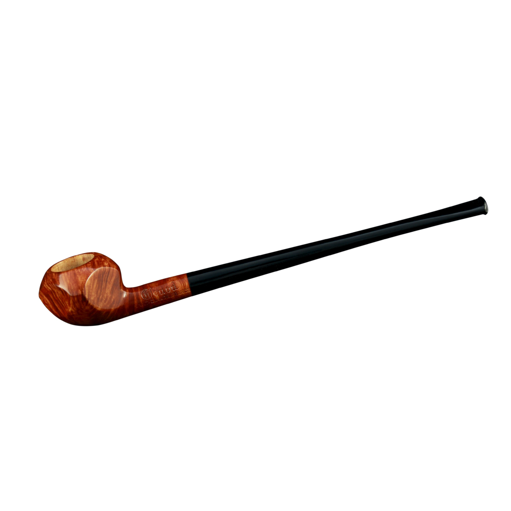Pipe Mini Liseuse 23 Orange en bruyère, forme droite