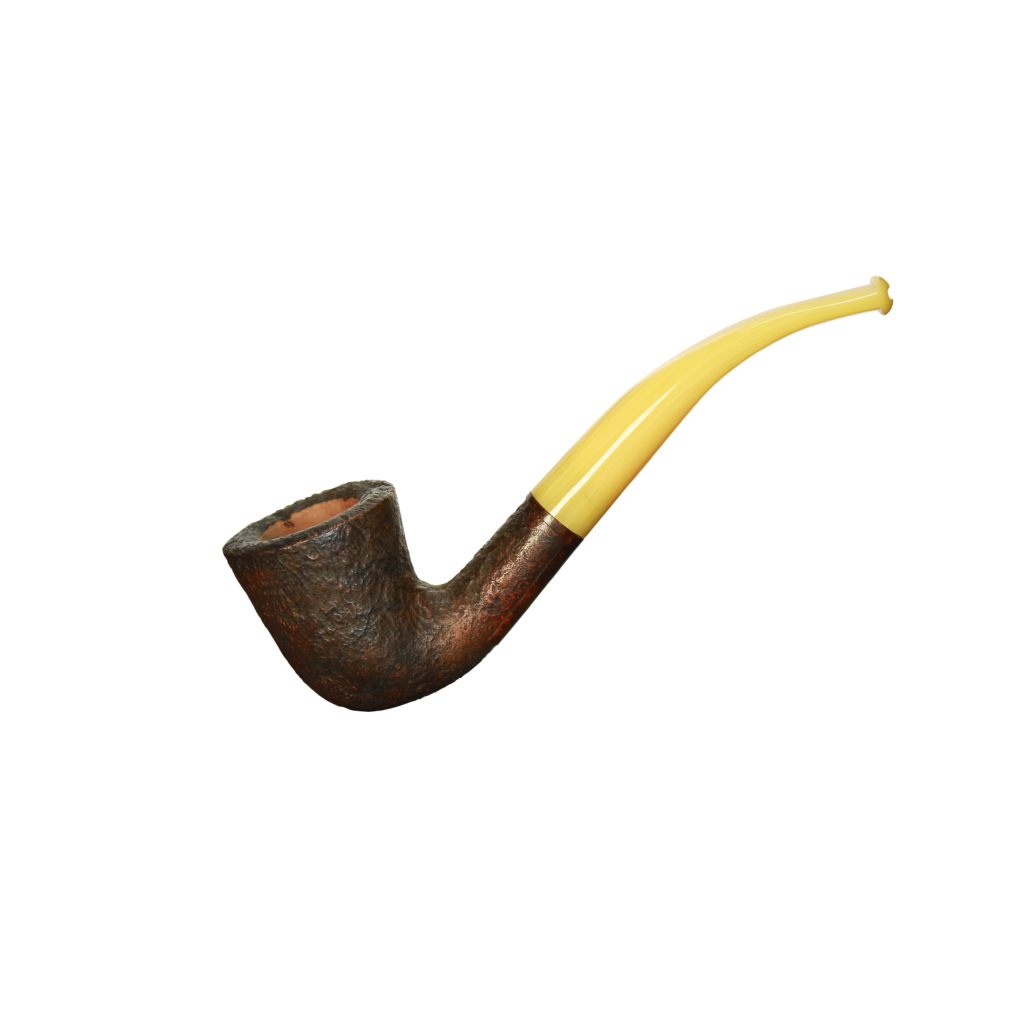 Pipe Mini Soleil Couchant 02 en bruyère, forme courbe
