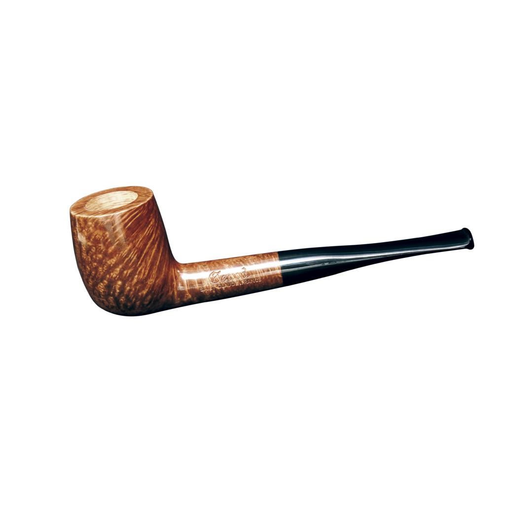 Pipe Plume 254 Bordeaux en bruyère, forme billard droit