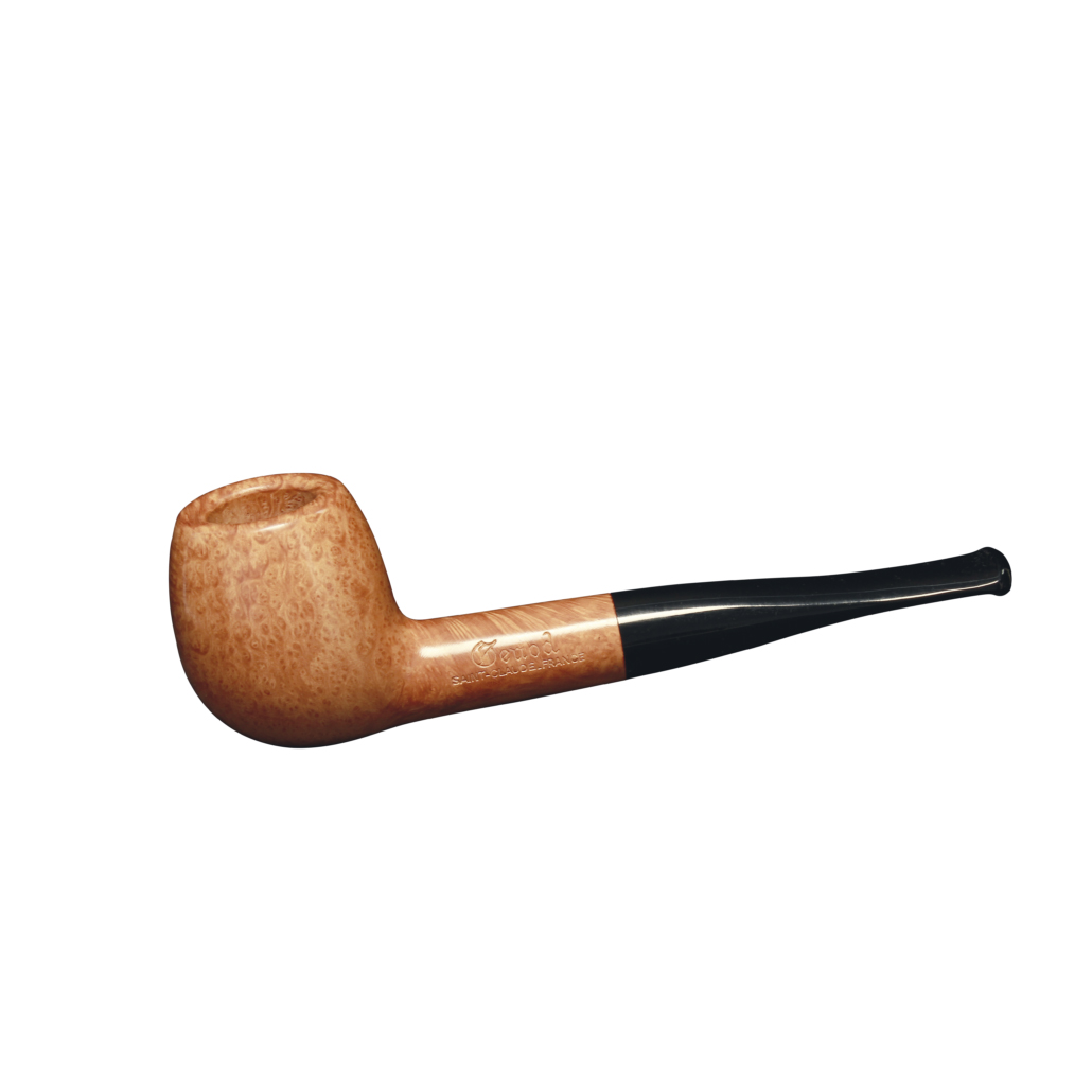 Pipe Plume 690 Naturelle en bruyère, forme apple droite
