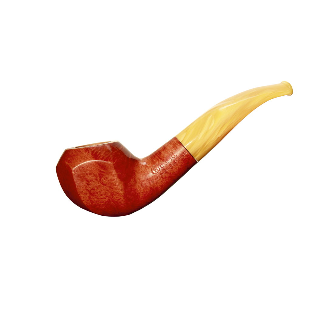 Pipe Soleil Levant 240 en bruyère, fourneau à six facettes