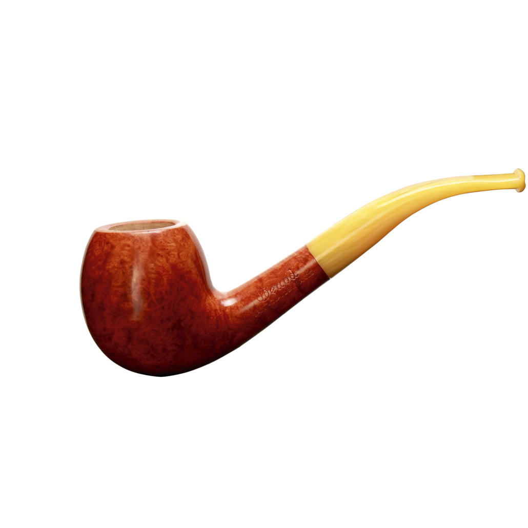 Pipe Soleil Levant 600 en bruyère, forme courbe