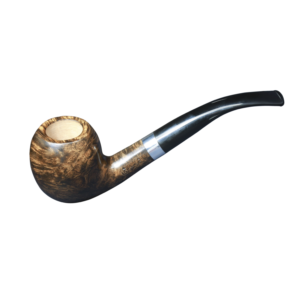 Pipe Windsor 600 en bruyère, forme courbe, fourneau arrondi terminé en pointe