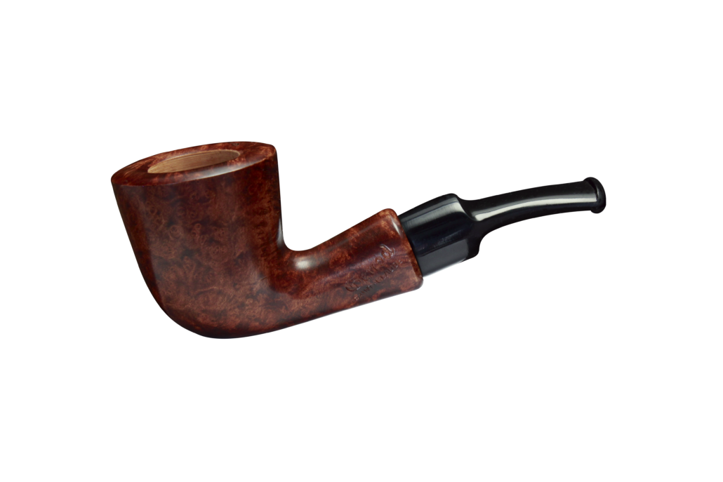 Pipe Brûle-Gueule 03 Bordeaux en bruyère, forme demi-courbe