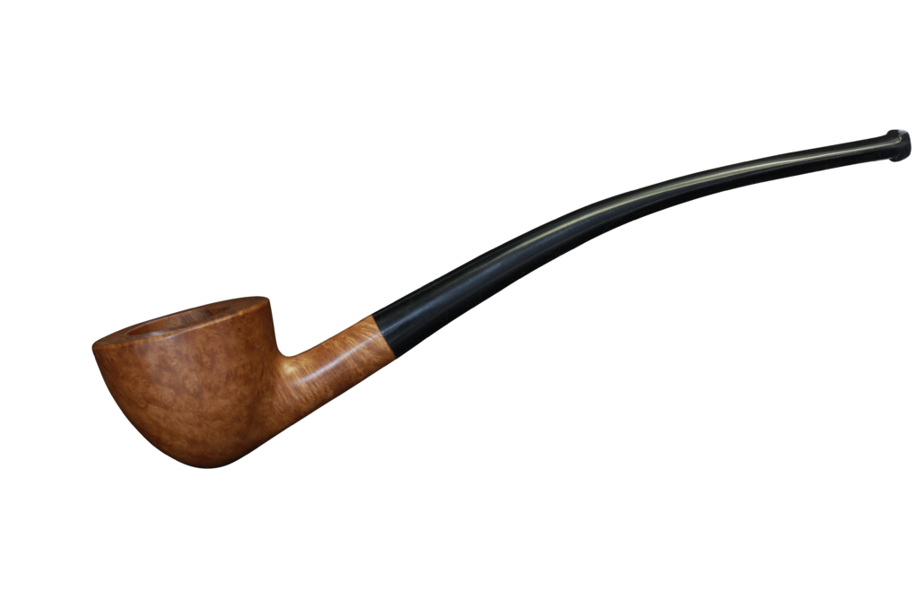 Pipe Plume Liseuse 205 Naturelle en bruyère, forme demi-cintrée