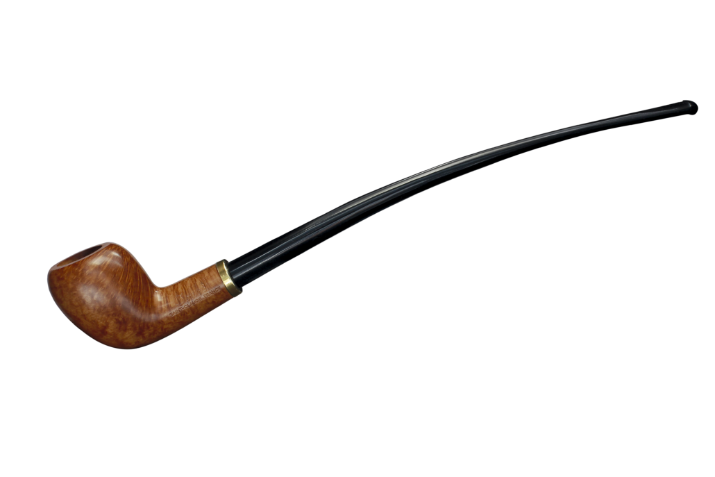 Pipe Liseuse 708 Naturelle en bruyère, forme demi-courbe