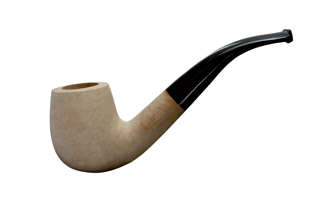 Pipe Bruyère Nue 606, forme billard courbe
