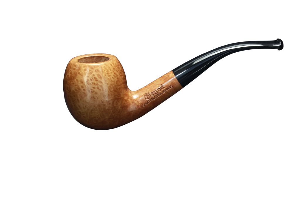 Pipe Opéra 600 en bruyère, forme courbe, fourneau arrondi terminé en pointe