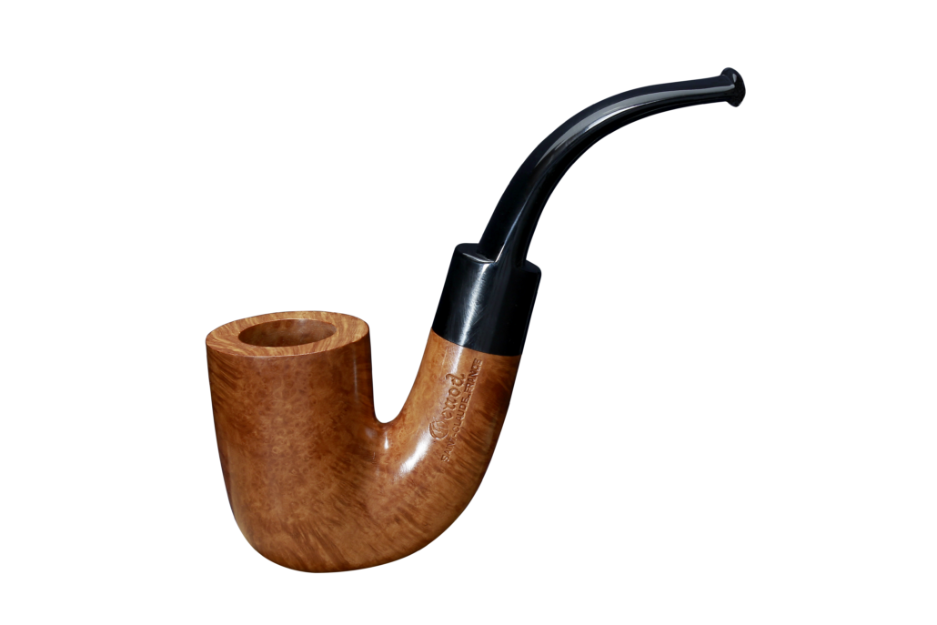 Pipe Opéra 806 en bruyère, forme oom Paul, très courbée