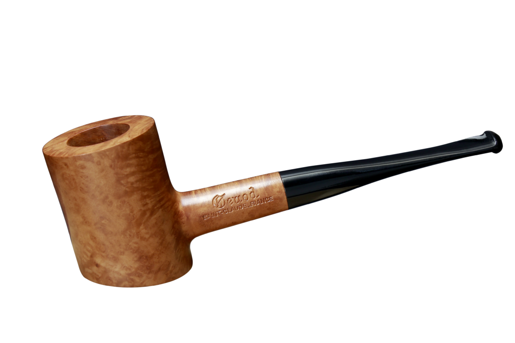 Pipe Opéra 8D en bruyère, forme poker droit