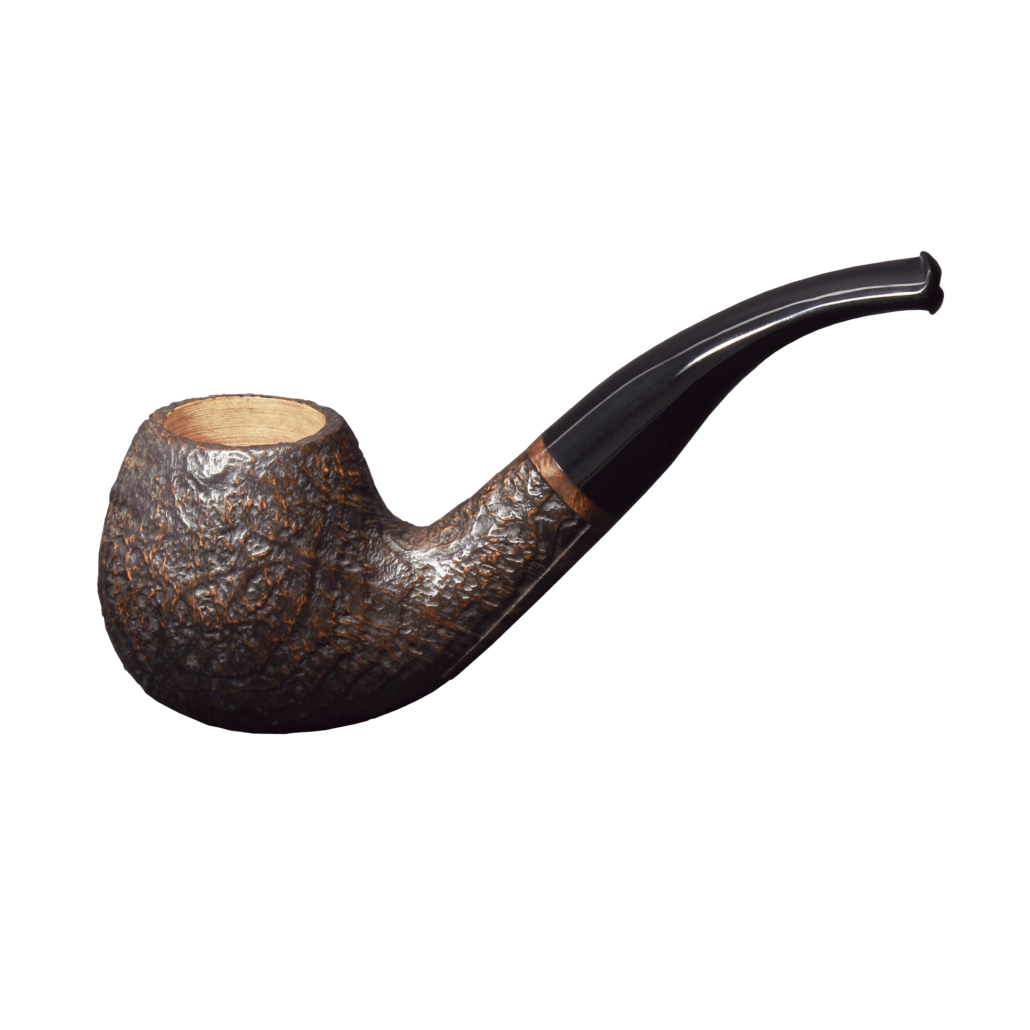Pipe Brûle-gueule 09 Granite en bruyère, forme boule courbée