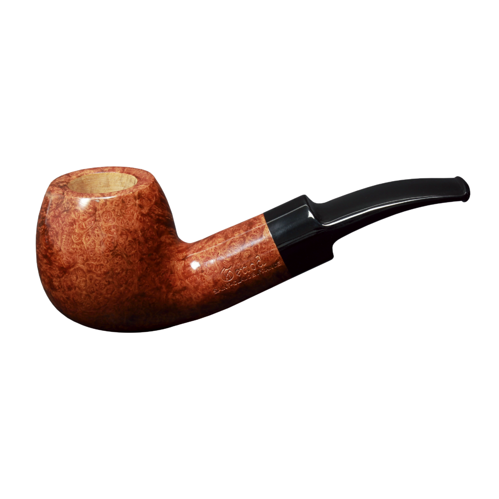 Pipe Fauve 2010 en bruyère, fourneau rond, tuyau courbé