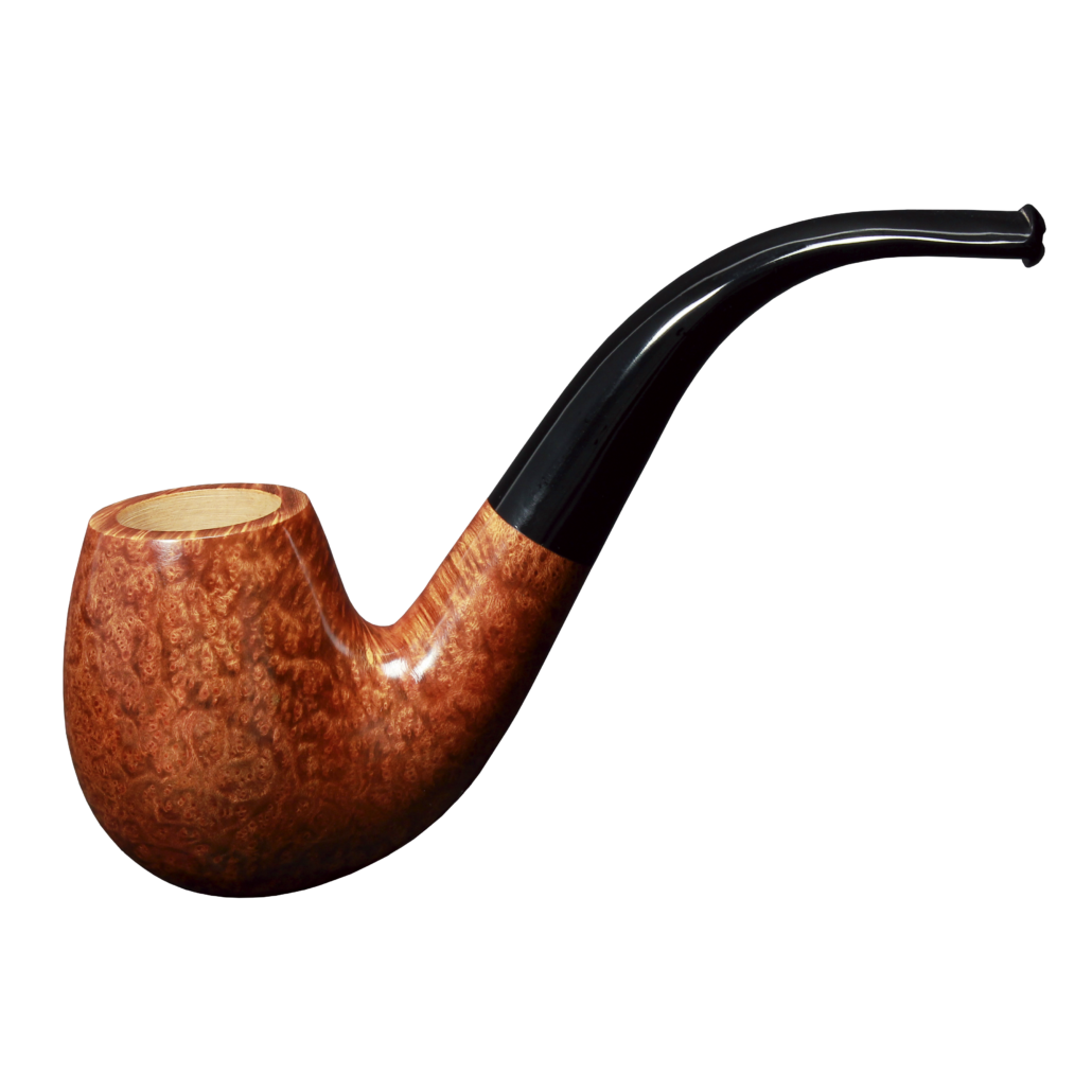 Pipe Fauve 608 en bruyère, forme oom Paul courbe
