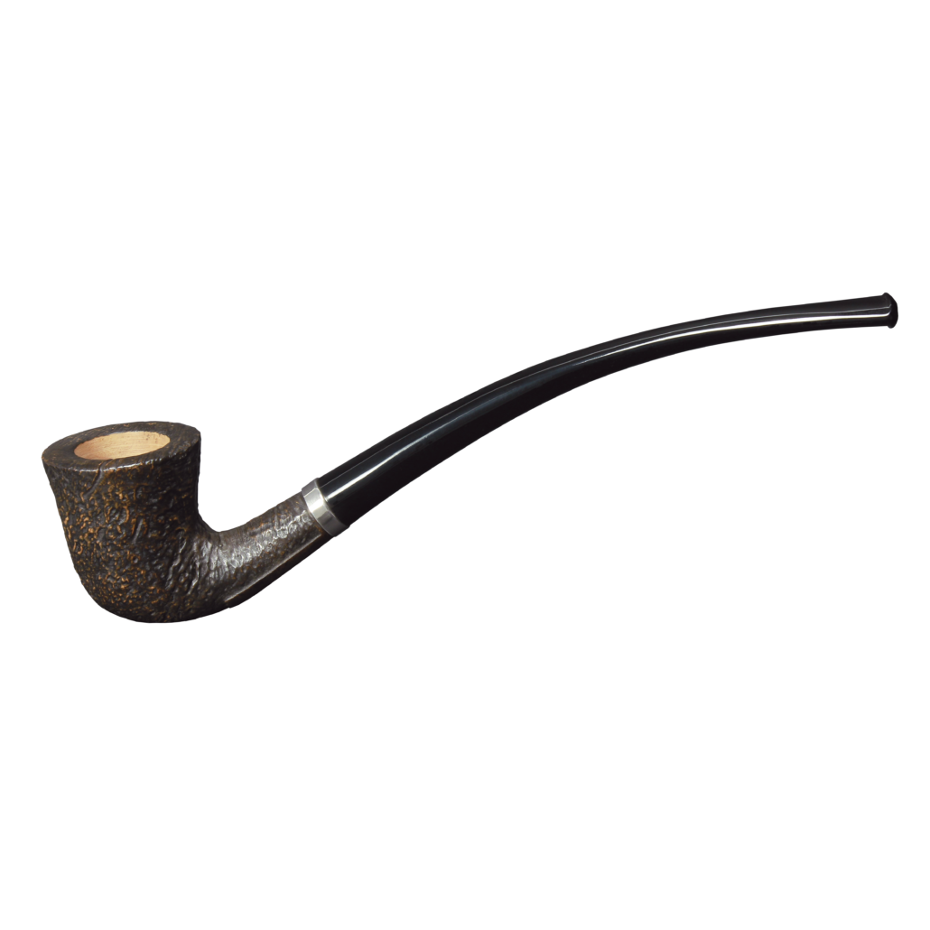 Pipe Mini Liseuse 02 Granite en bruyère, tuyau cintré, type liseuse