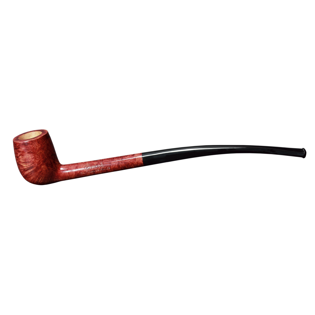 Pipe Mini Liseuse 104 Rouge en bruyère, forme demi-courbe