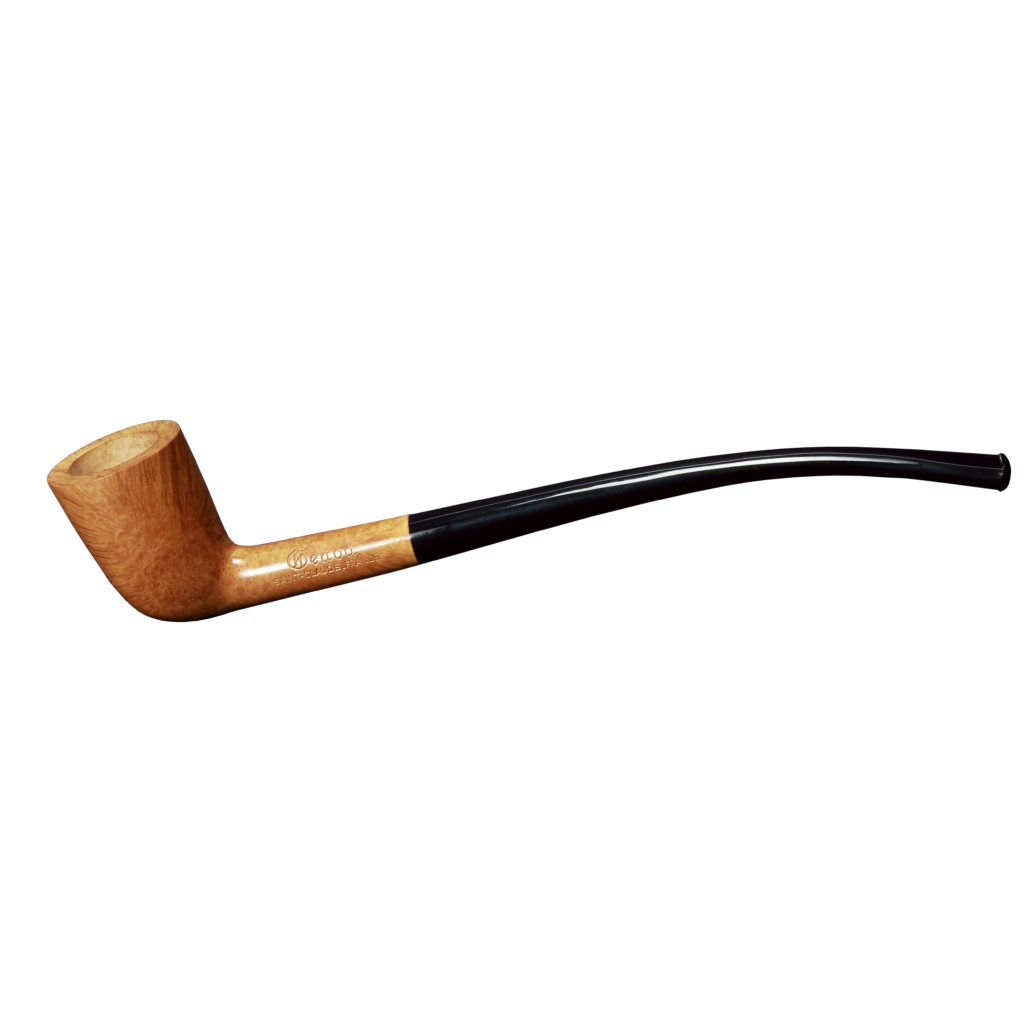 Pipe Mini Liseuse 11 Nature en bruyère, forme demi-courbe